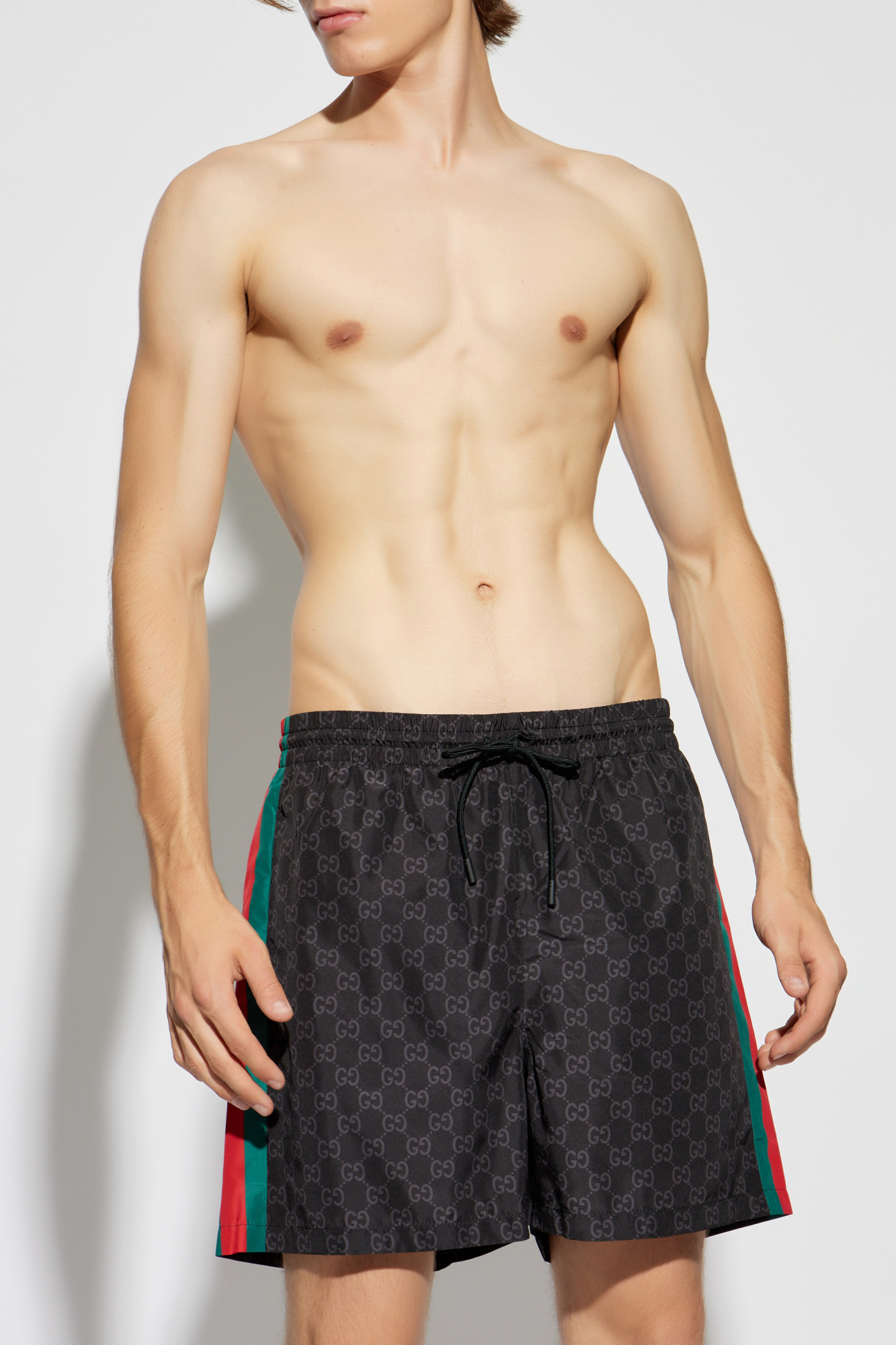 Black shops gucci swim shorts